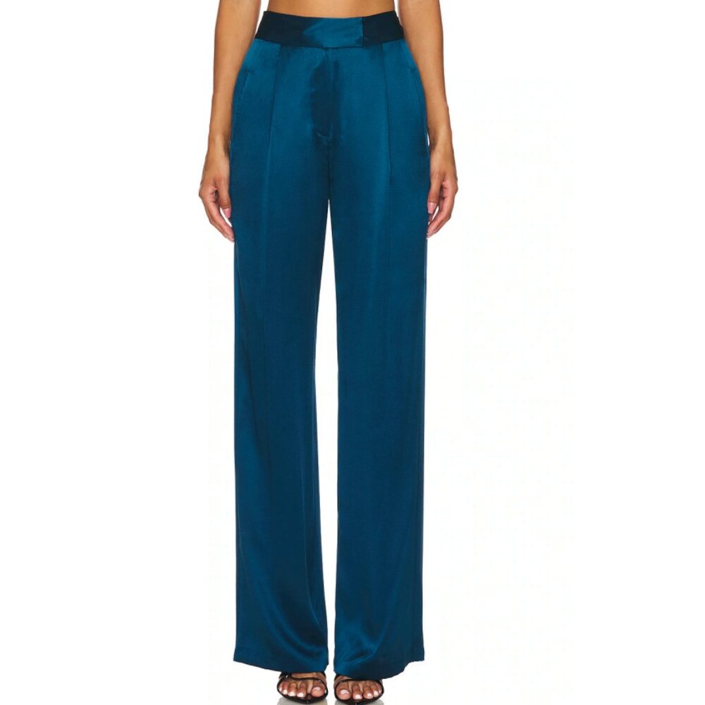 The Sei Satin Silk Wide Leg Trousers Size 10